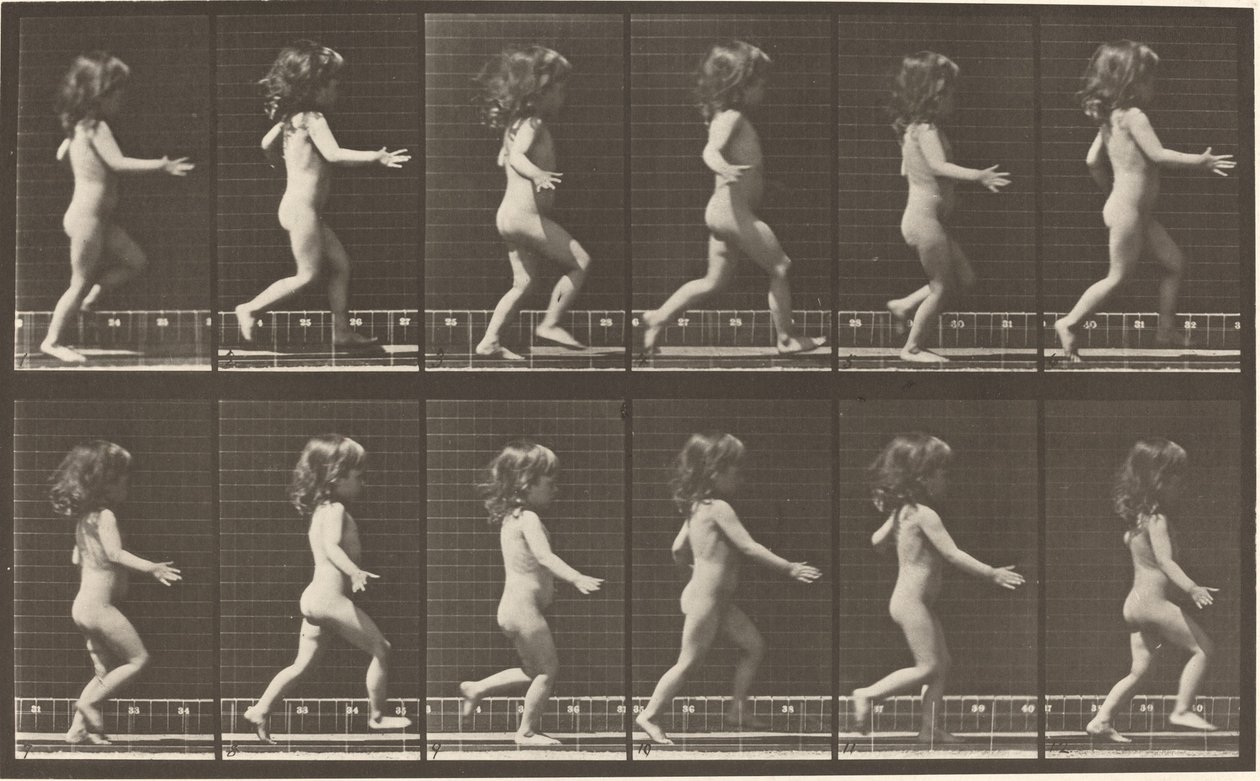 Skylt nummer 469. Barn springer, 1887. av Eadweard Muybridge