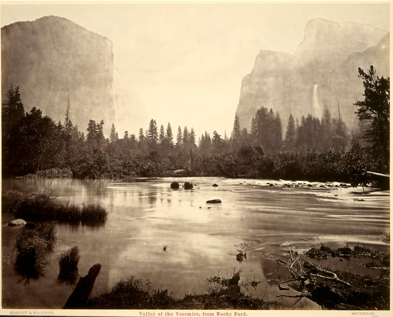 Valley of the Yosemite, från Rocky Ford av Eadweard Muybridge