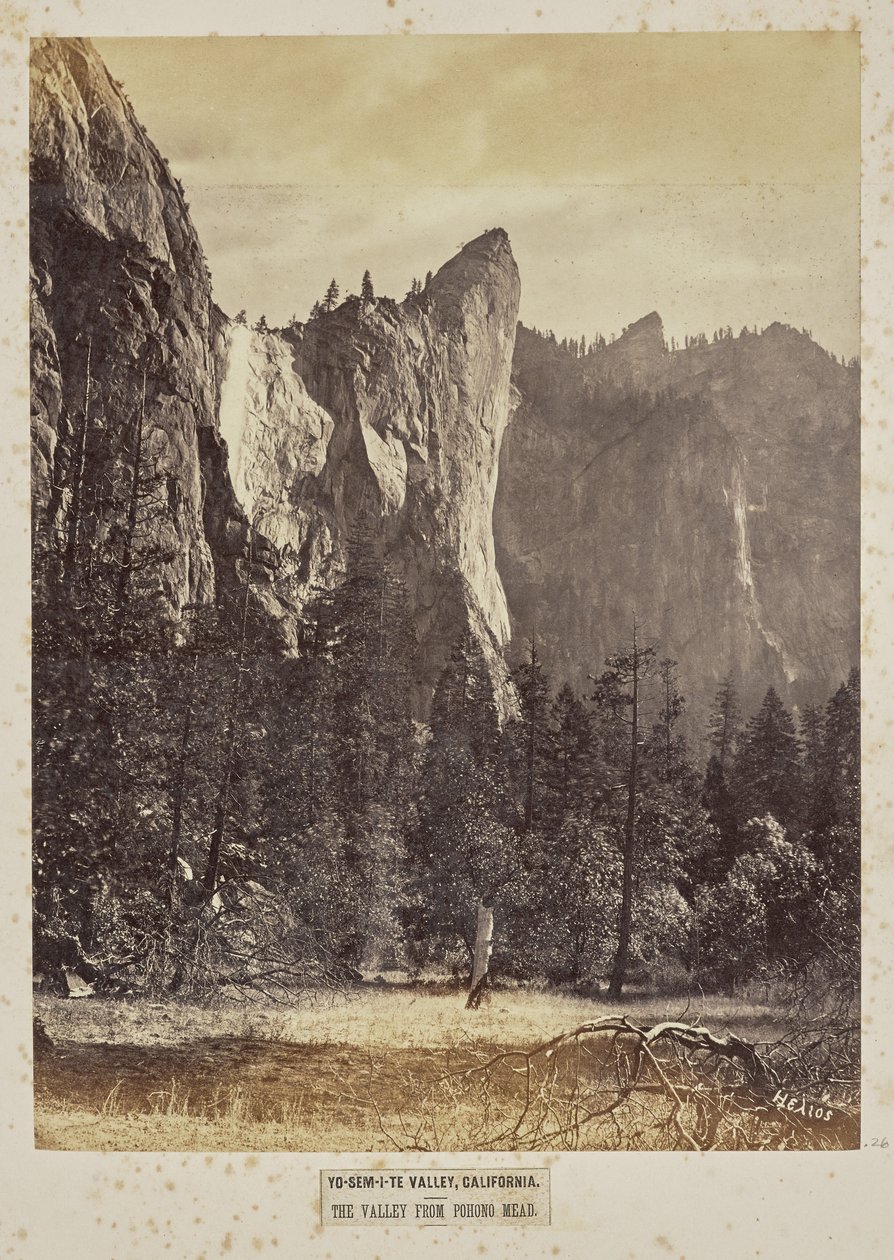 Yo-Sem-i-te Valley, Kalifornien. Dalen från Pohono Meadows av Eadweard J. Muybridge