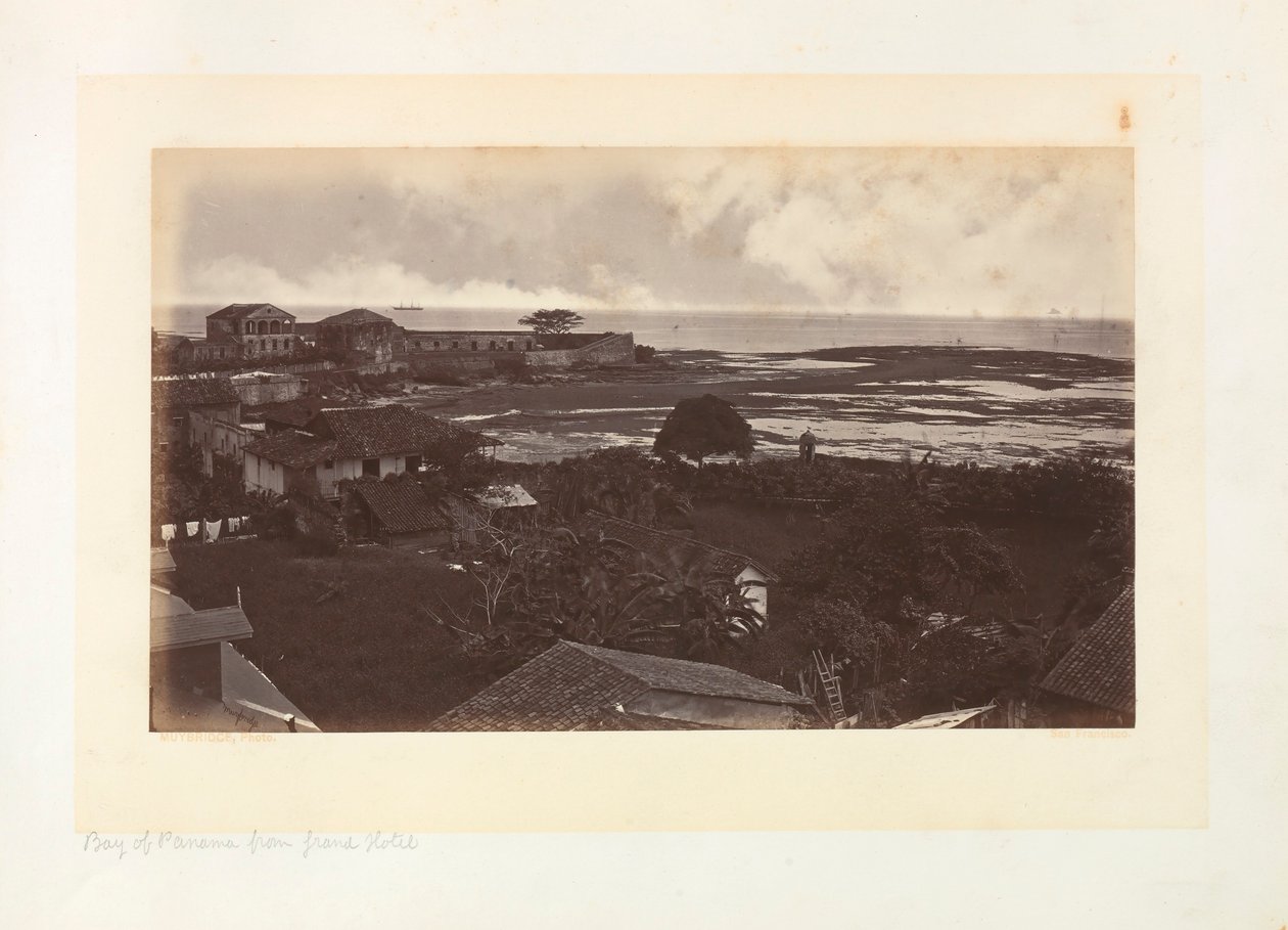 Panamabukten från Grand Hotel av Eadweard Muybridge