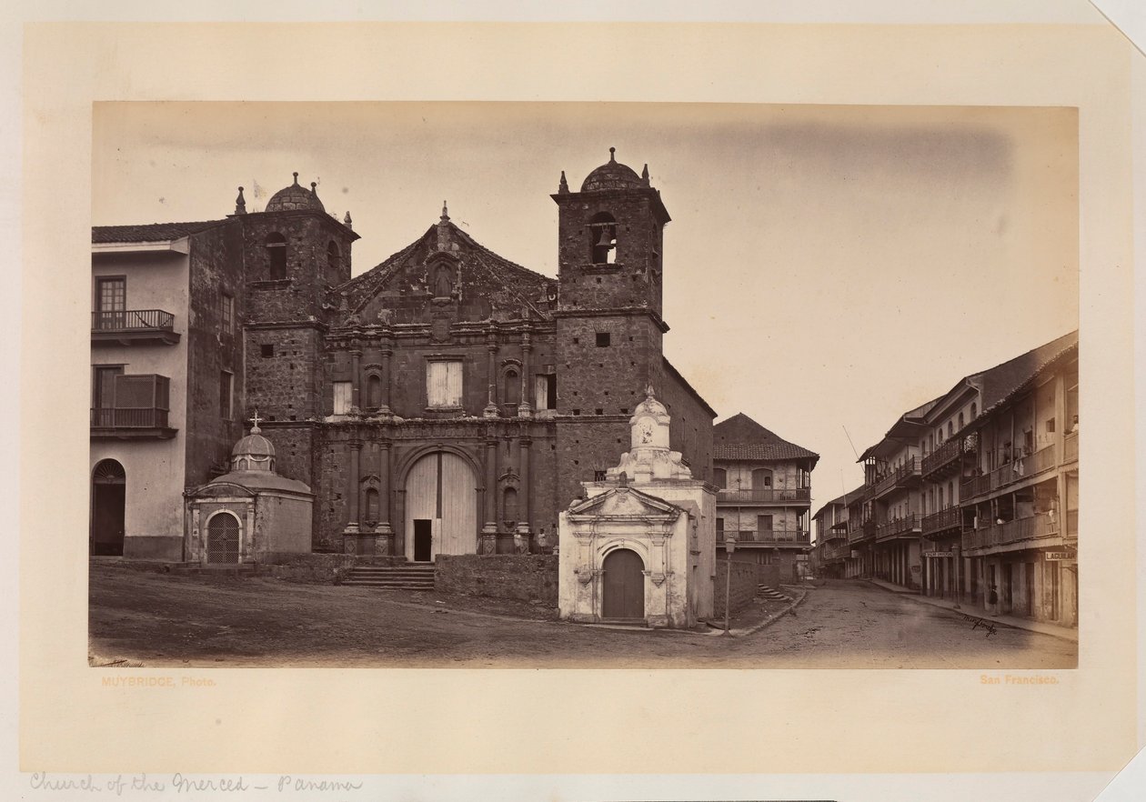 Merced-kyrkan, Panama av Eadweard Muybridge