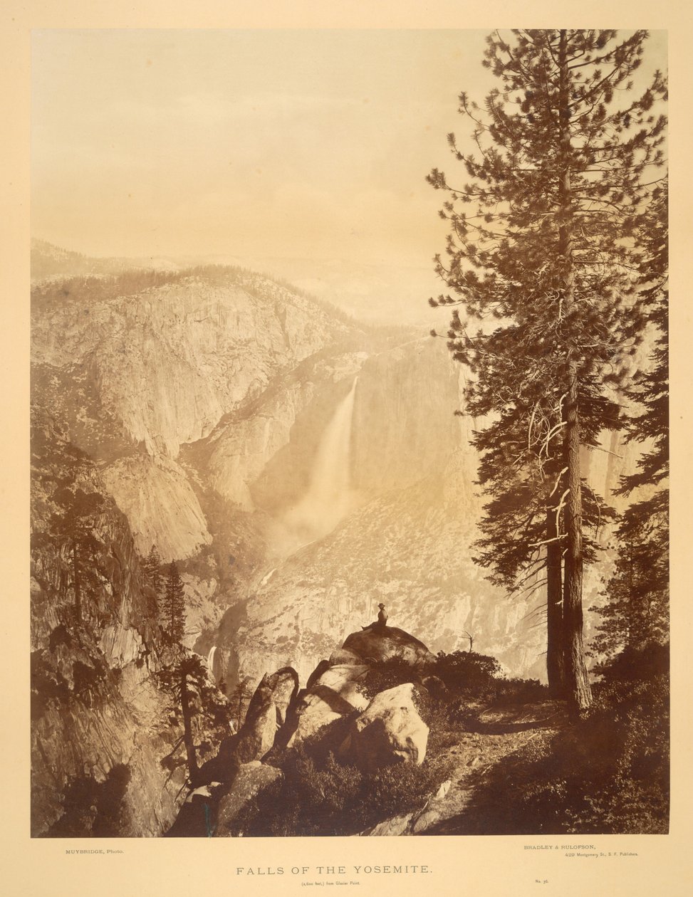 Yosemites vattenfall av Eadweard Muybridge