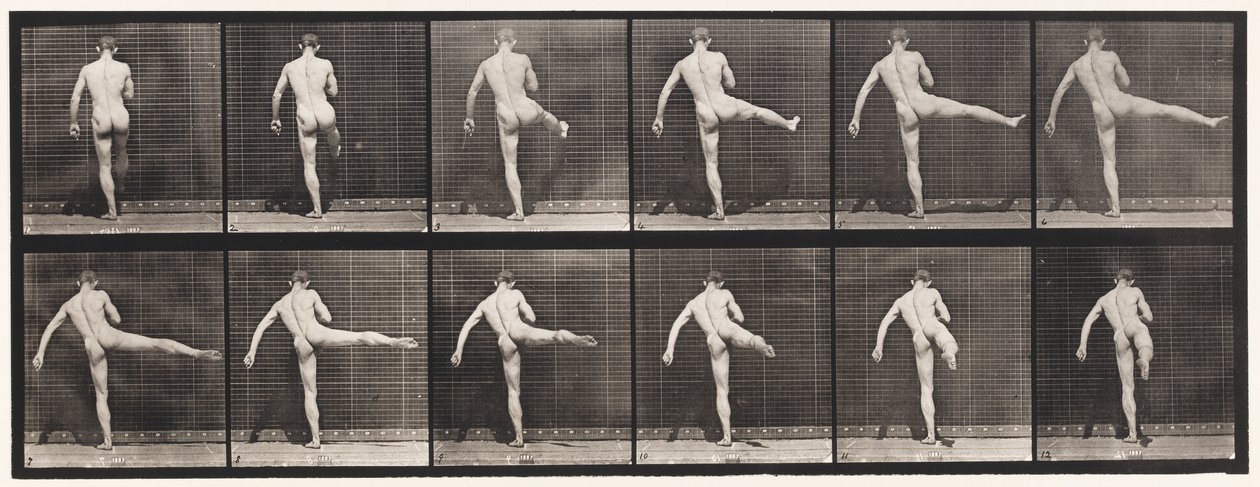 Tallrik 369. Första balettaktionen av Eadweard Muybridge