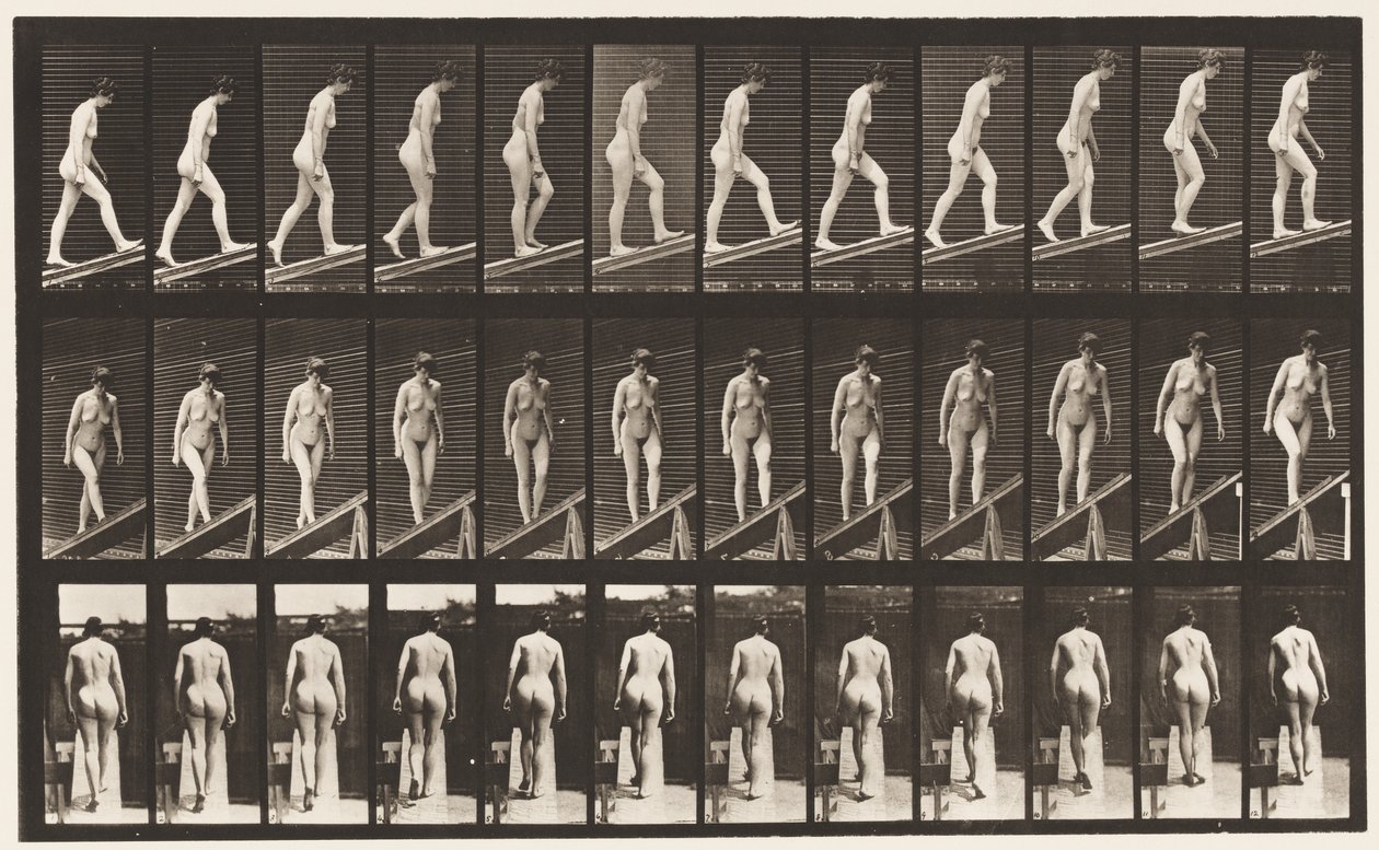 Plåt 76. Stigande lutning av Eadweard Muybridge