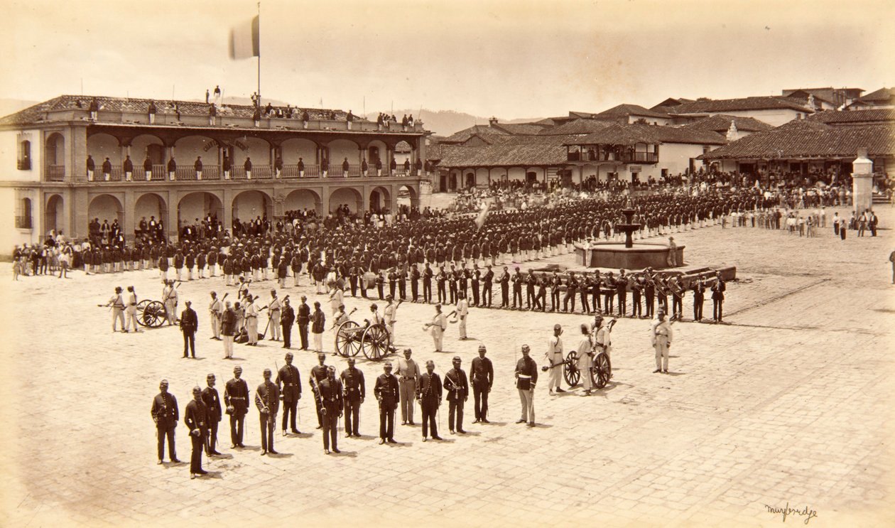 Mottagning av konstnären, Quezaltenango, Guatemala av Eadweard Muybridge