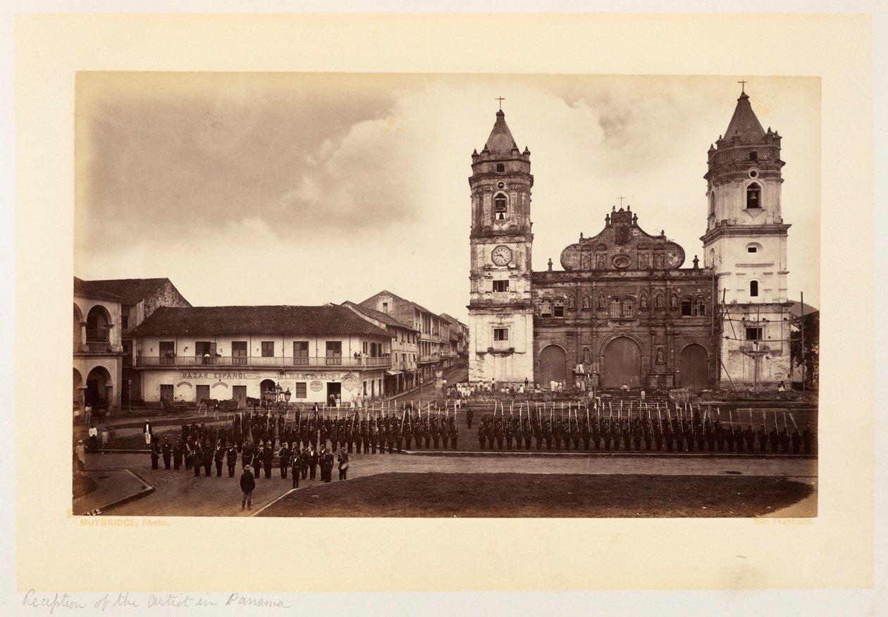 Konstnärens mottagande i Panama av Eadweard Muybridge