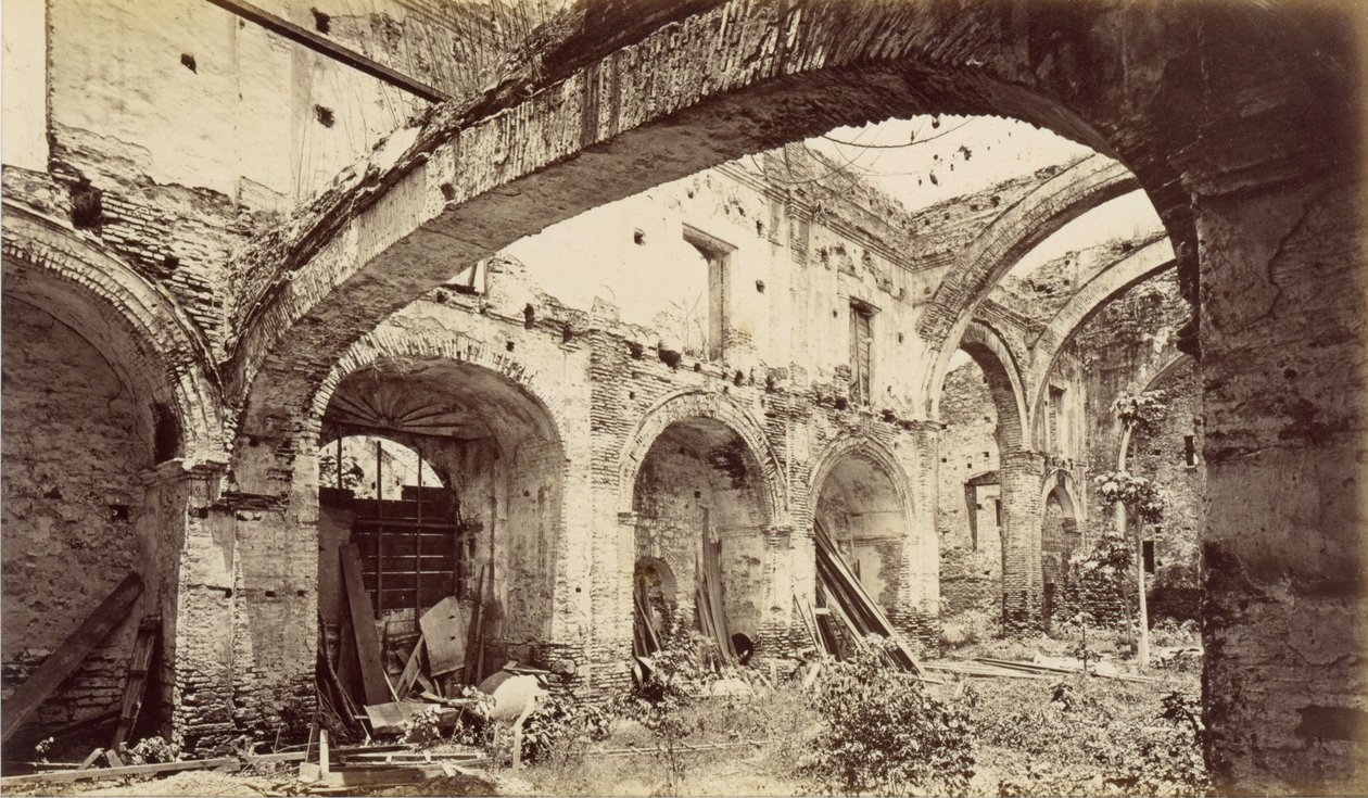 Ruinerna av San Domingo-kyrkan, Panama av Eadweard Muybridge