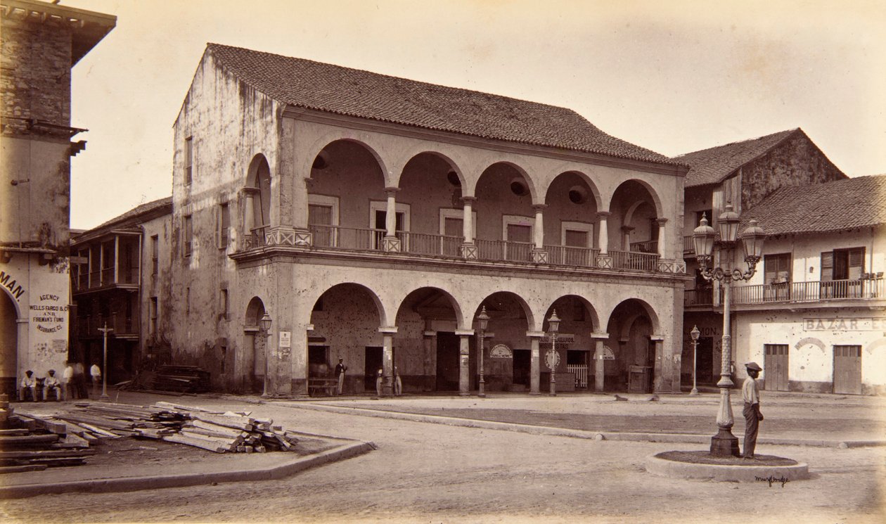 Cabildo, Panama av Eadweard Muybridge
