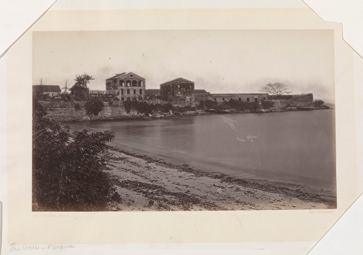 The Walls, Panama av Eadweard Muybridge