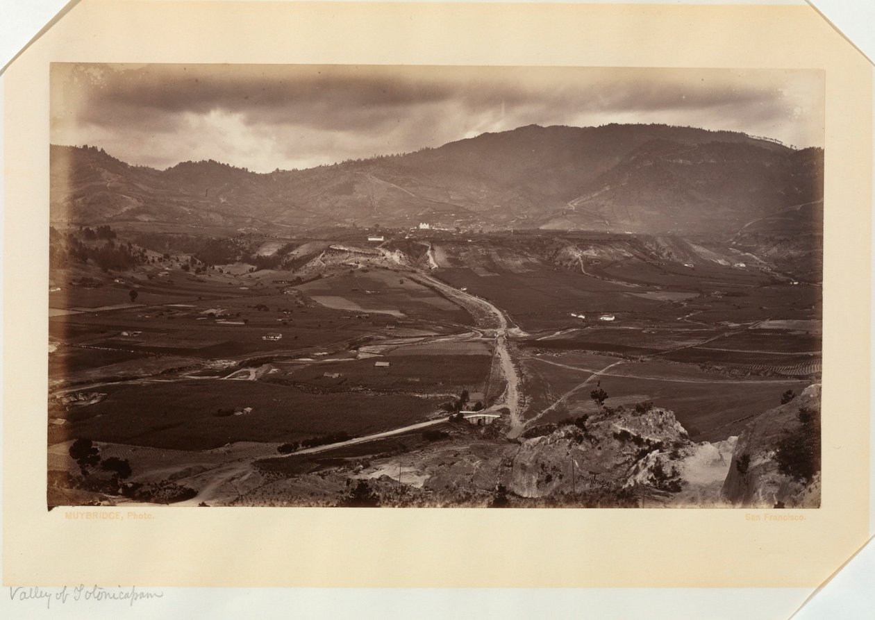 Totonicápan-dalen, Guatemala av Eadweard Muybridge
