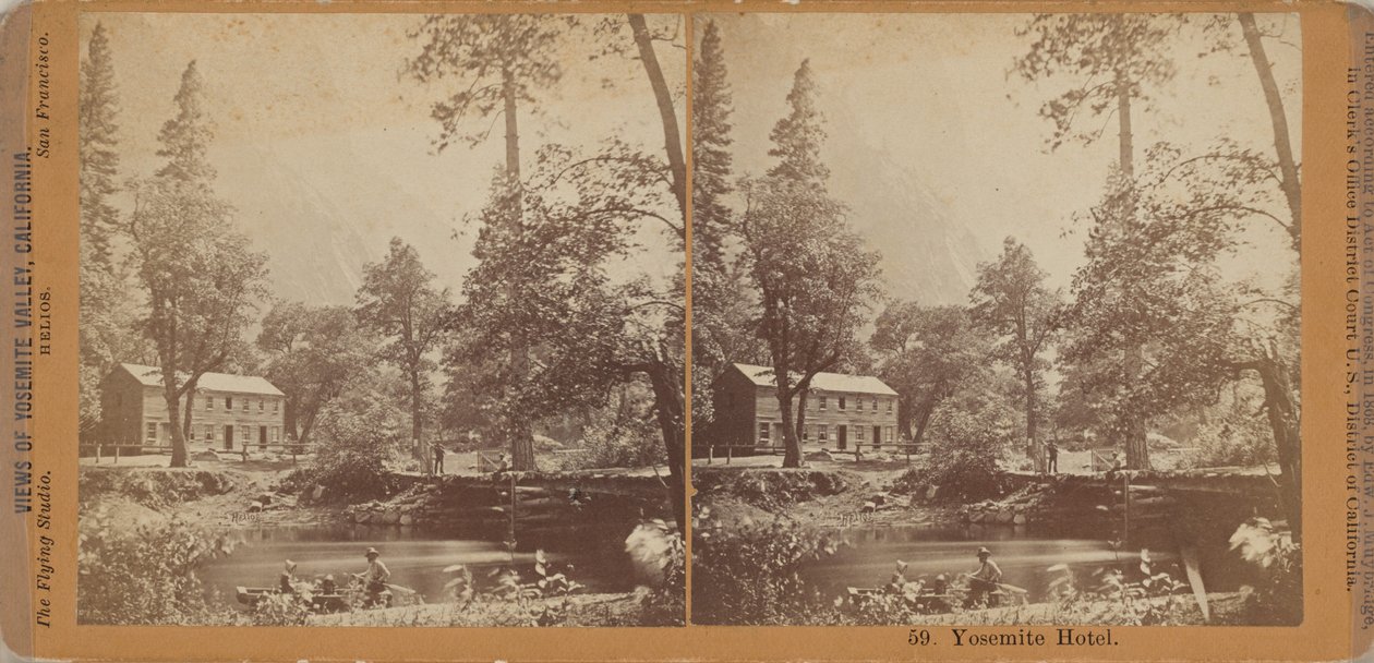 "Yosemite Hotel",1867 (foto) av Eadweard Muybridge
