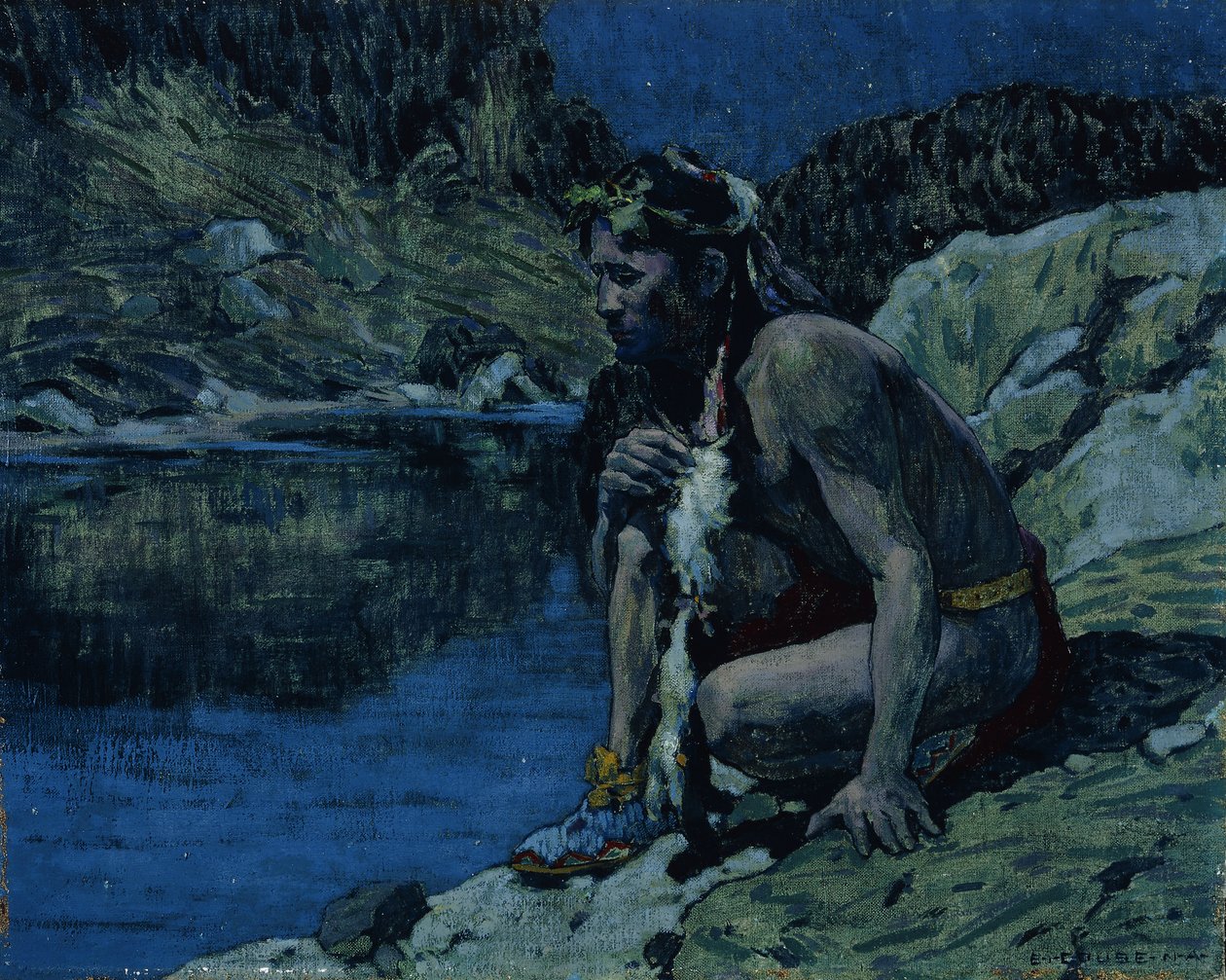 Kvällens ensamhet av Eanger Irving Couse