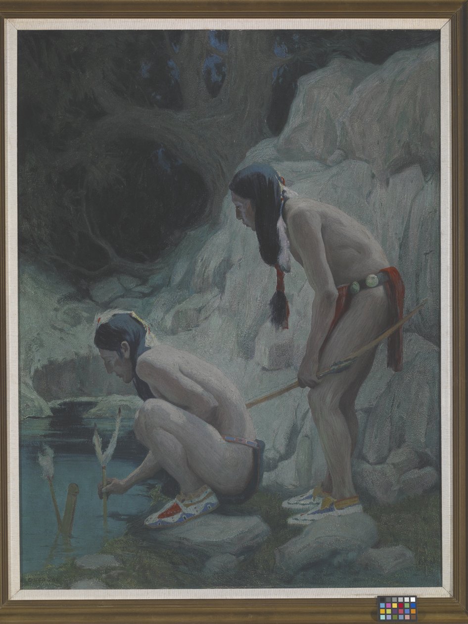 Sacred Waters (olja på duk) av Eanger Irving Couse