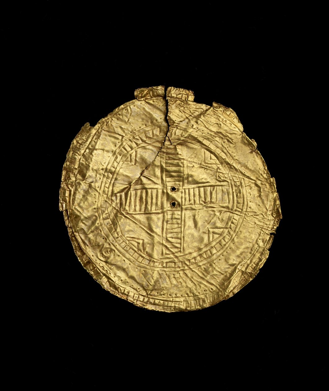 The Ballyshannon Sun-Disc (guld) av Early Bronze Age