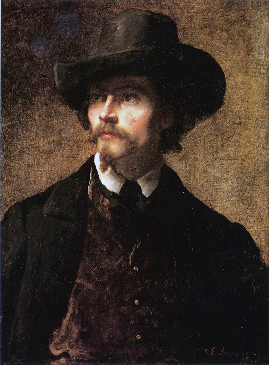 Självporträtt, 1853 av Eastman Johnson