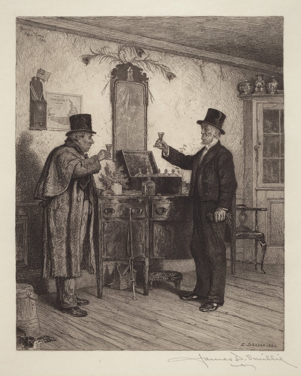 Ett glas med godsägaren av Eastman Johnson
