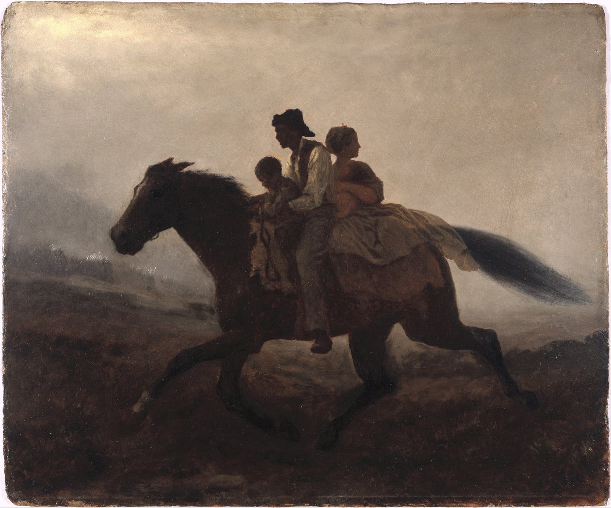 En ridtur för friheten - de förrymda slavarna av Eastman Johnson