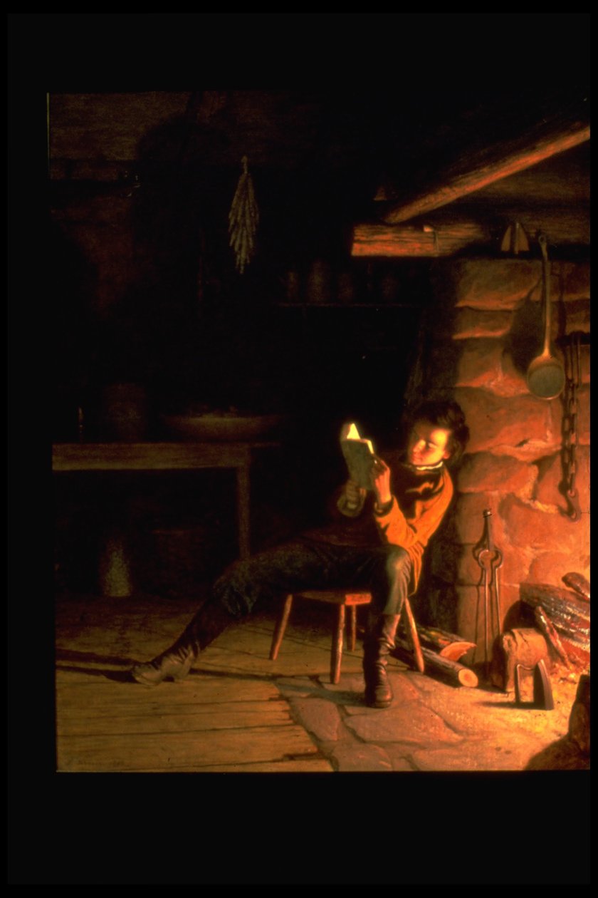 Lincolns barndom av Eastman Johnson
