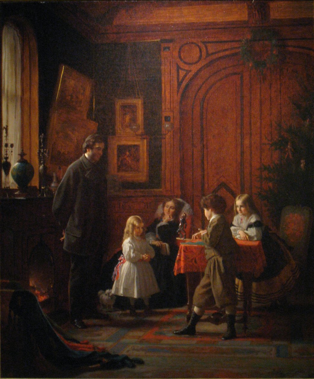 Juletid, Familjen Blodgett av Eastman Johnson