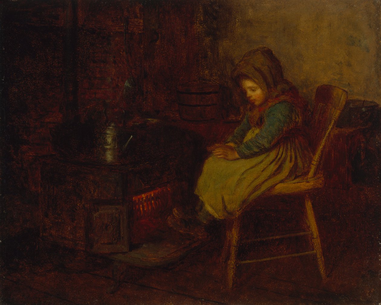 Home and Warmth, 1863 (olja på akademitavlan) av Eastman Johnson