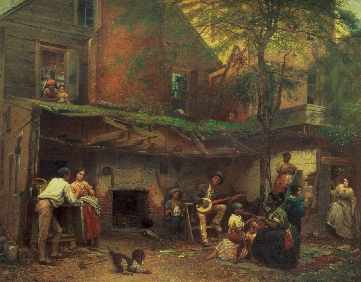 Old Kentucky Home Life in the South, 1859 av Eastman Johnson