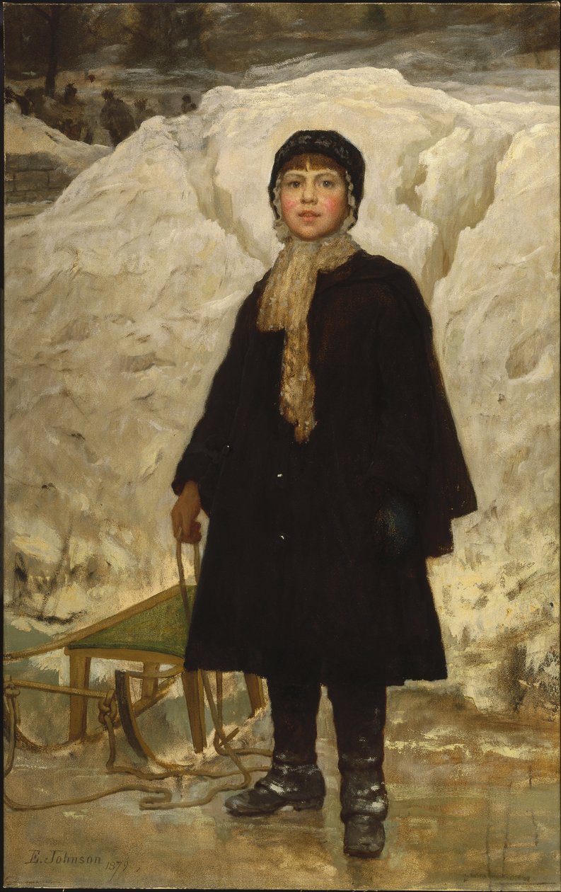 Porträtt av ett barn av Eastman Johnson