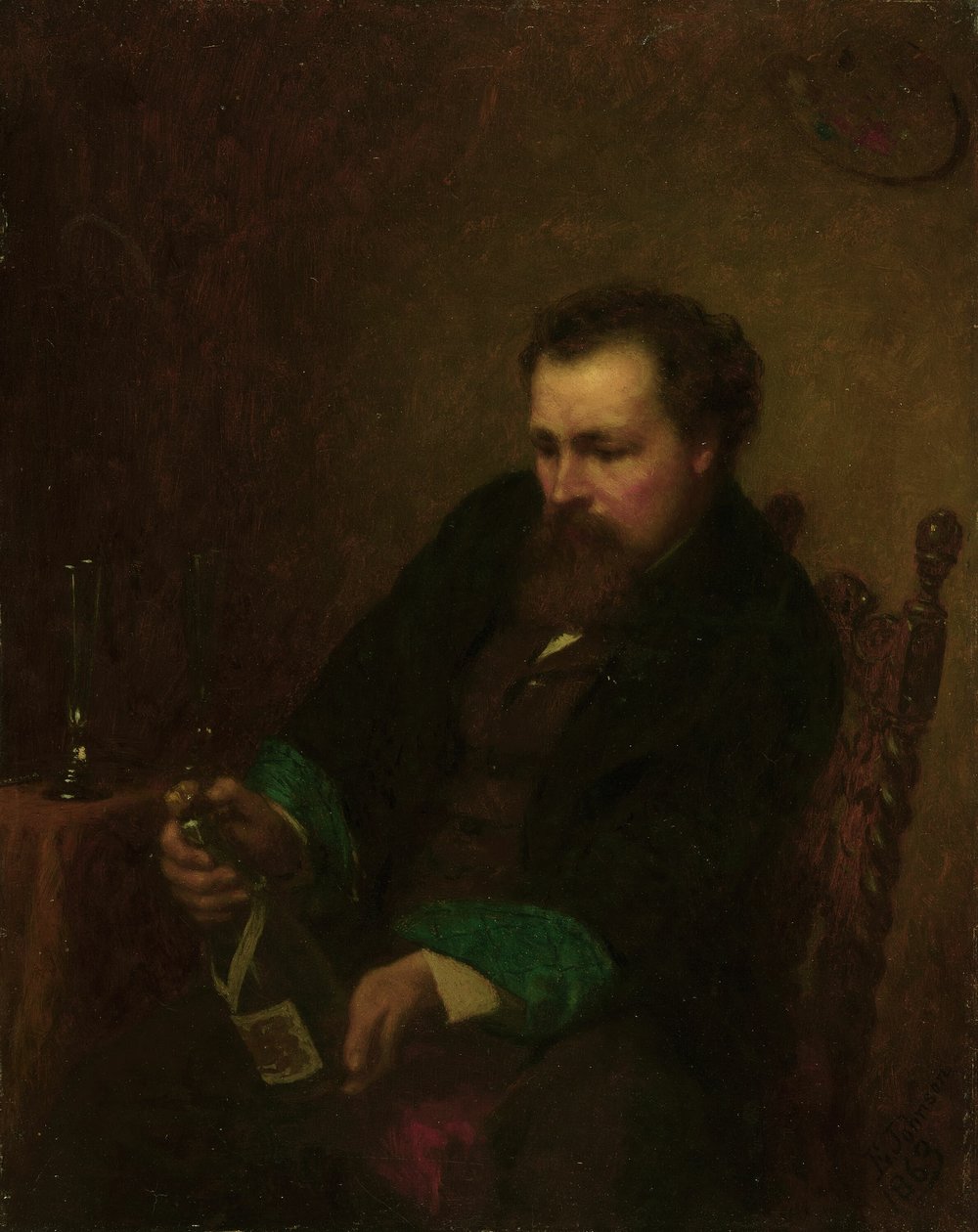 Självporträtt av Eastman Johnson