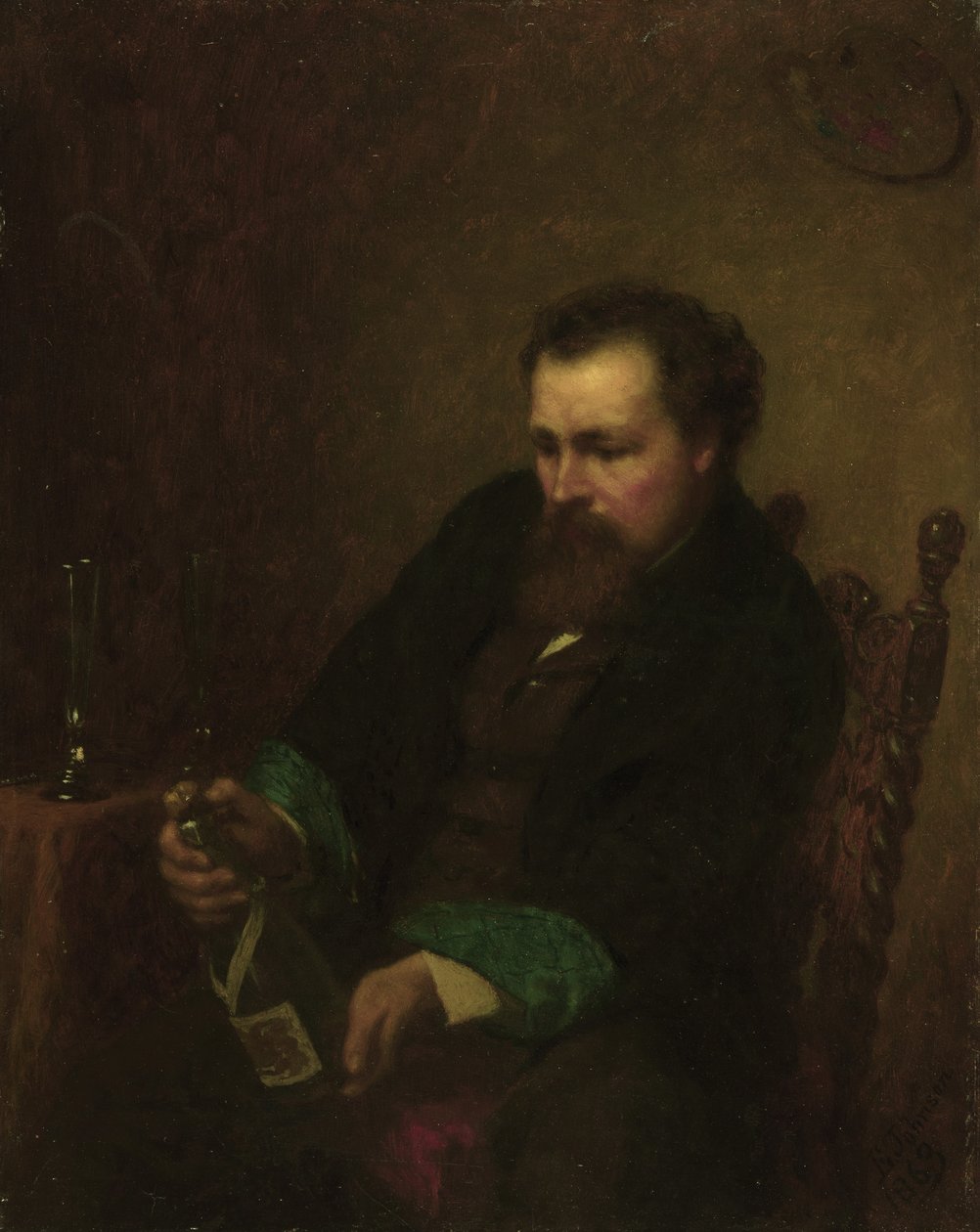 Självporträtt, 1863 av Eastman Johnson