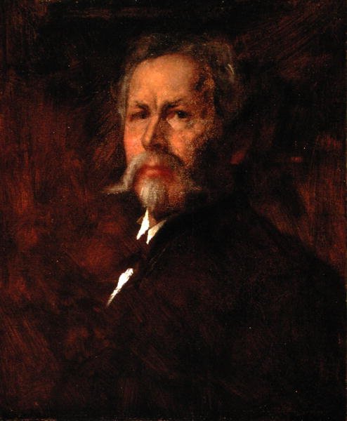 Självporträtt (olja på duk) av Eastman Johnson