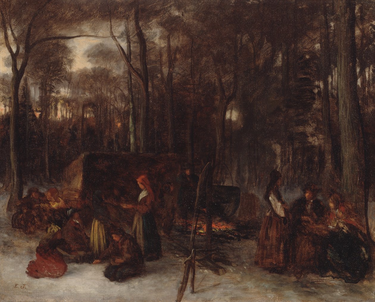 Att smaka på sockret av Eastman Johnson