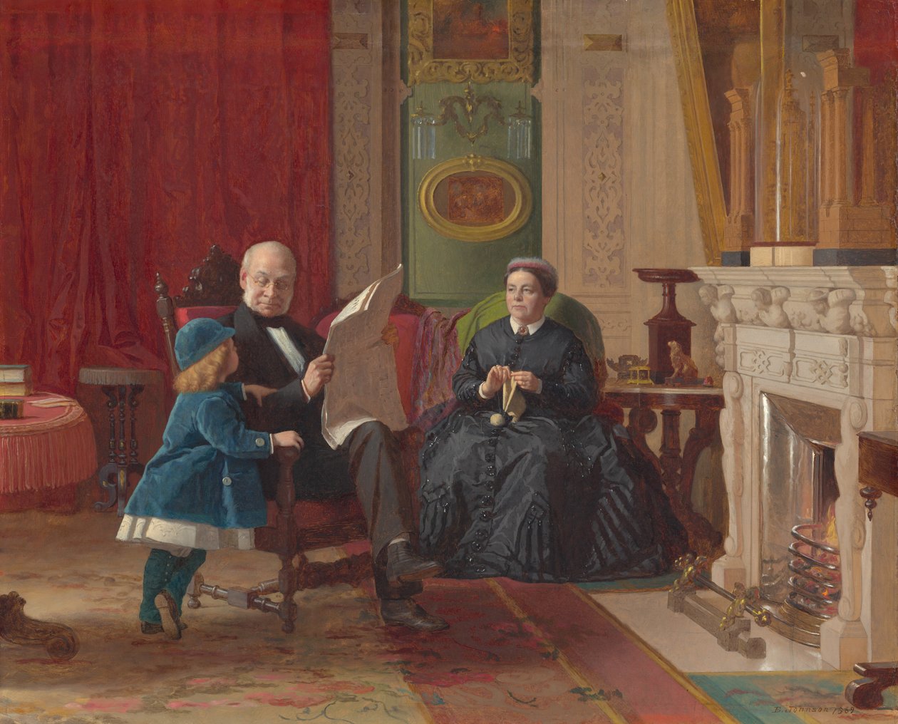 Familjen Brown av Eastman Johnson