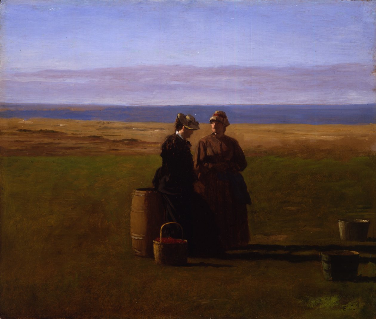Samtalet, 1879 av Eastman Johnson