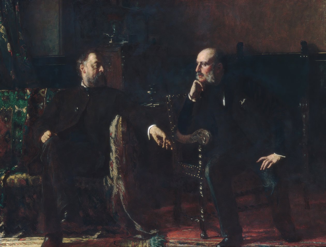 Finansieringsförslaget, 1881. av Eastman Johnson