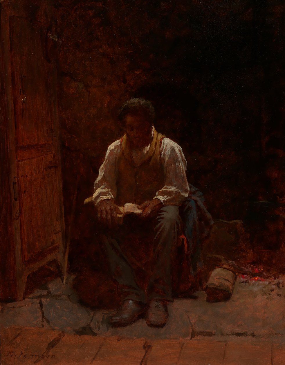 Herren är min herde, 1863. av Eastman Johnson