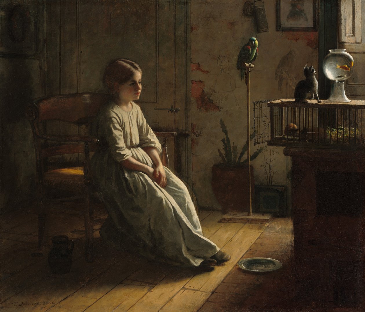 Husdjuren, 1856. av Eastman Johnson