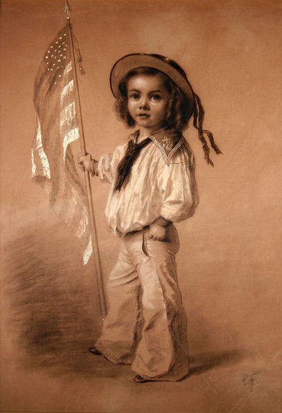 Den unge Commodore av Eastman Johnson