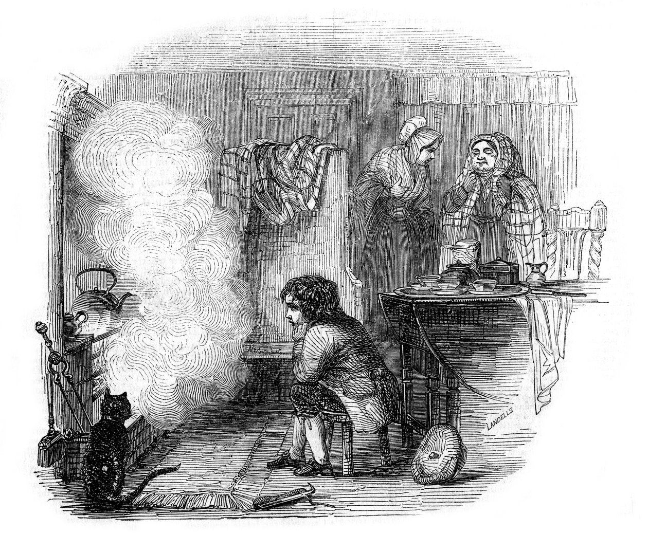 Sagan om en tekokare, 1844. av Ebenezer Landells