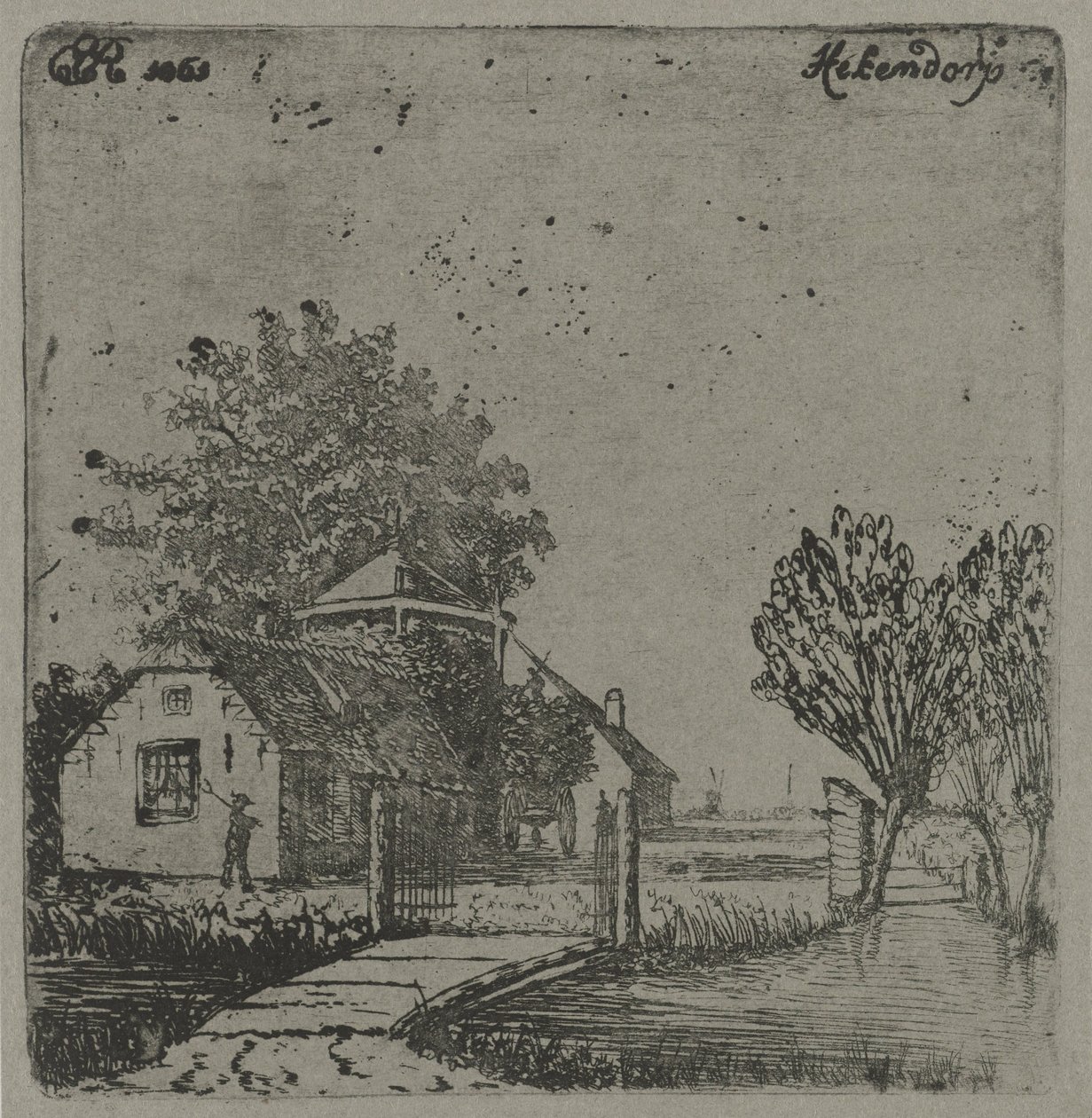 Utsikt över Hekendorp Hekendorp (titel på objekt) av Eberhard Cornelis Rahms