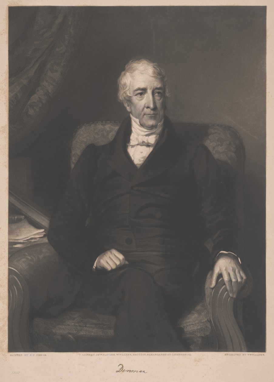Thomas Denman, graverad av William Walker, 1849 av Eden Upton Eddis