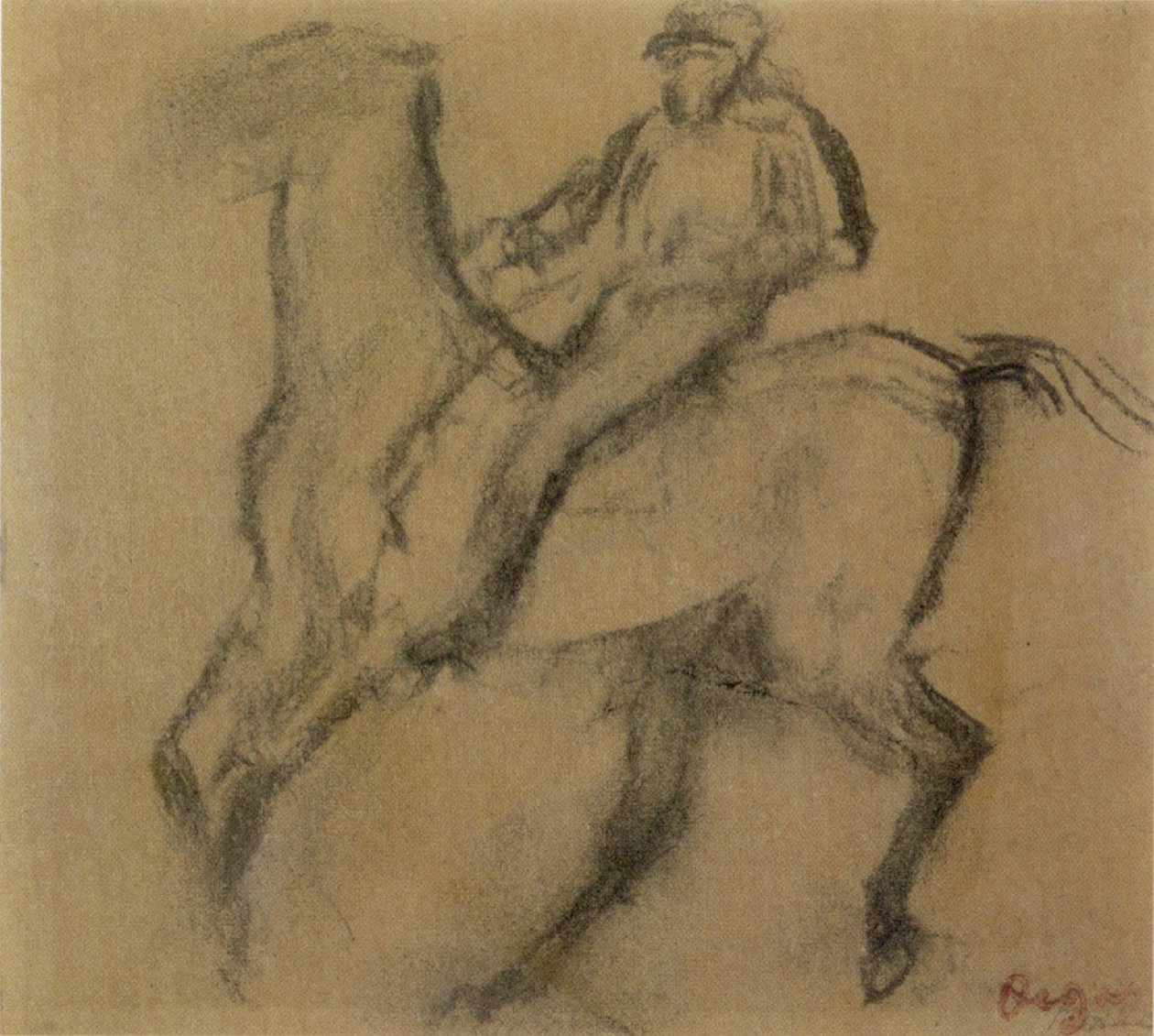  Jockey on Horsen av Edgar Degas
