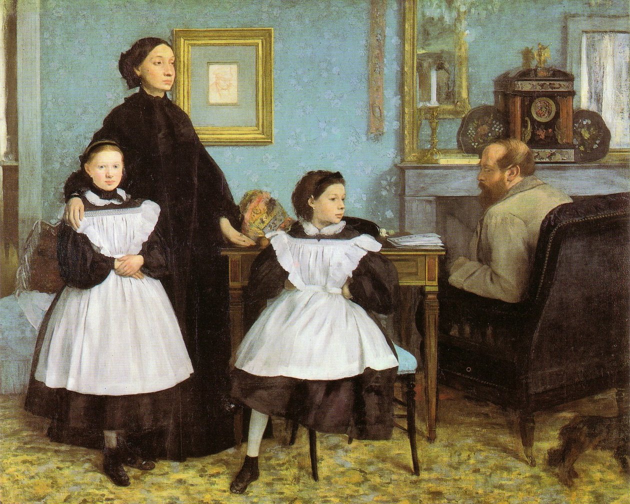  La Famille BellelliThe Bellelli Family  av Edgar Degas