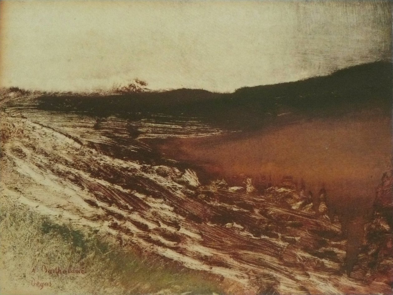  Paysage de Bourgognen av Edgar Degas