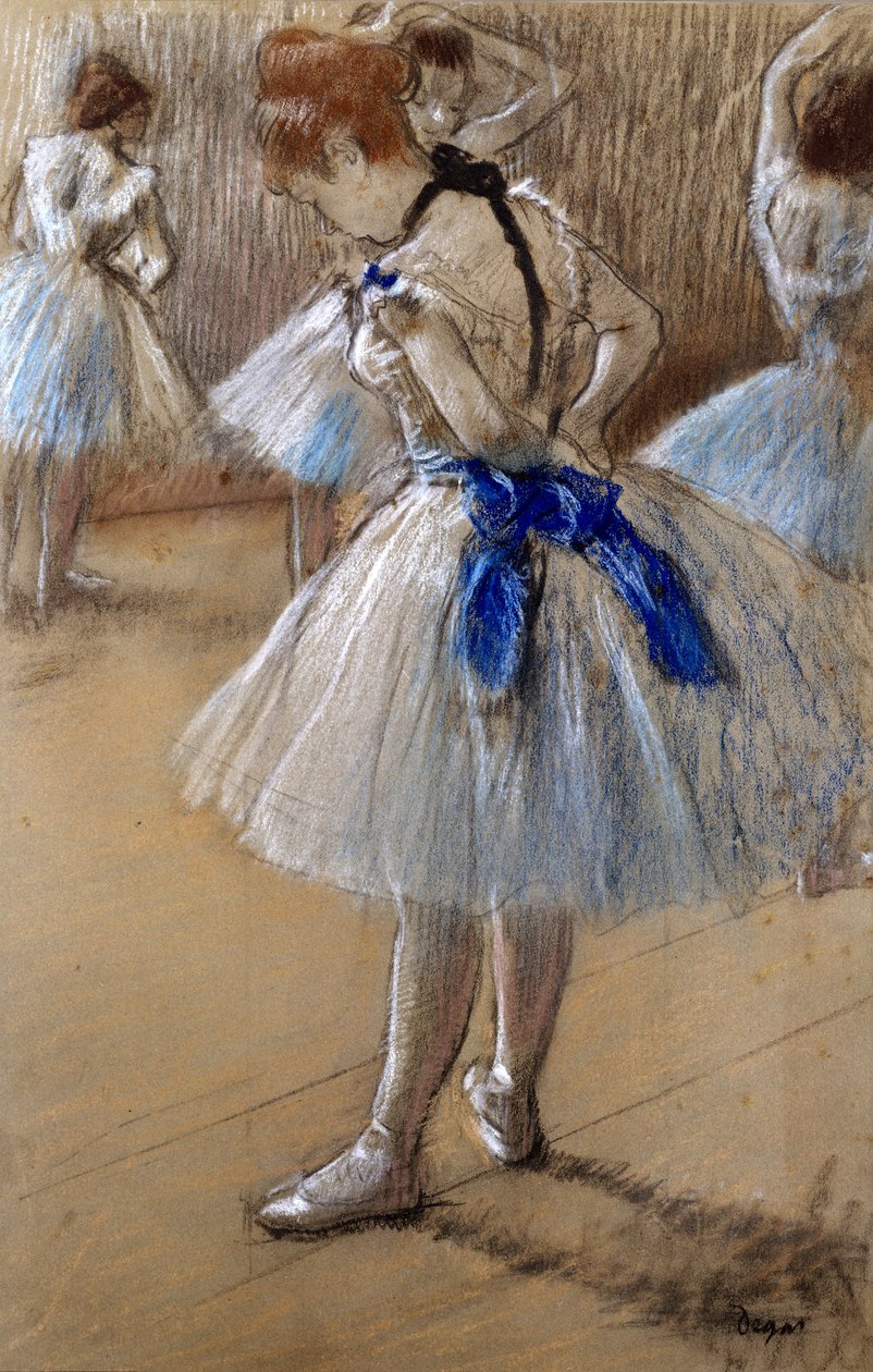 A study of a dancer av Edgar Degas