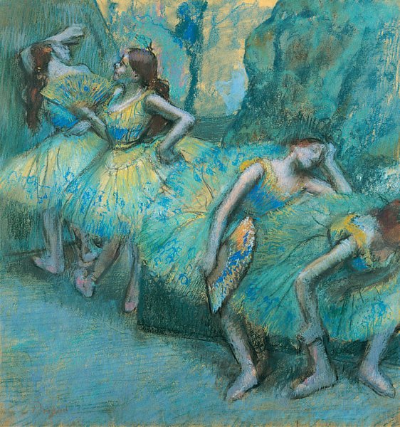 Ballet Dancers in the Wings av Edgar Degas