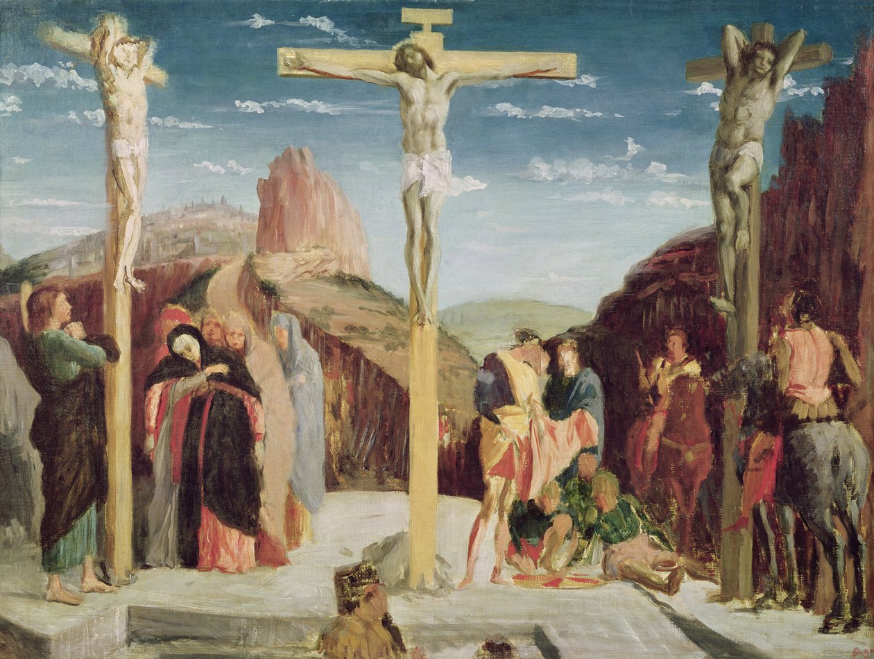Golgata, efter en målning av Andrea Mantegna (1431-1506) av Edgar Degas