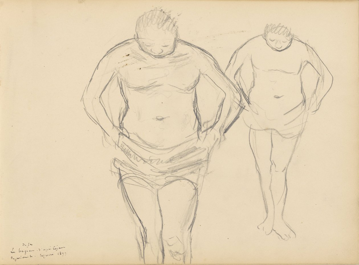 Kopior av Cézannes Bathers av Edgar Degas
