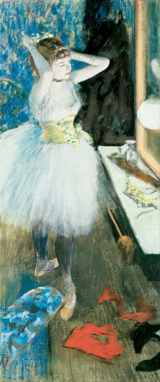 Dansare i hennes omklädningsrum av Edgar Degas
