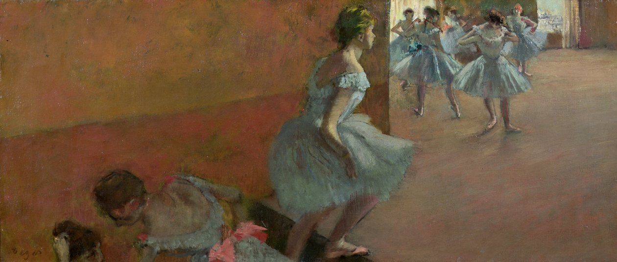 Dansare som går uppför en trappa, ca 1886-88 av Edgar Degas