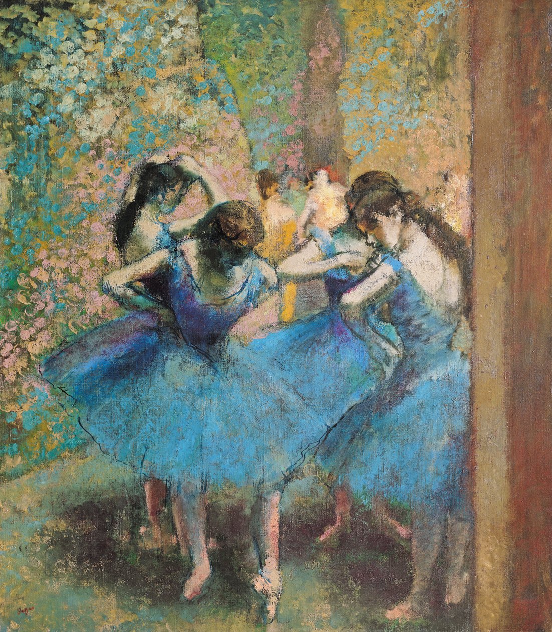 Dansare i blått, 1890 av Edgar Degas
