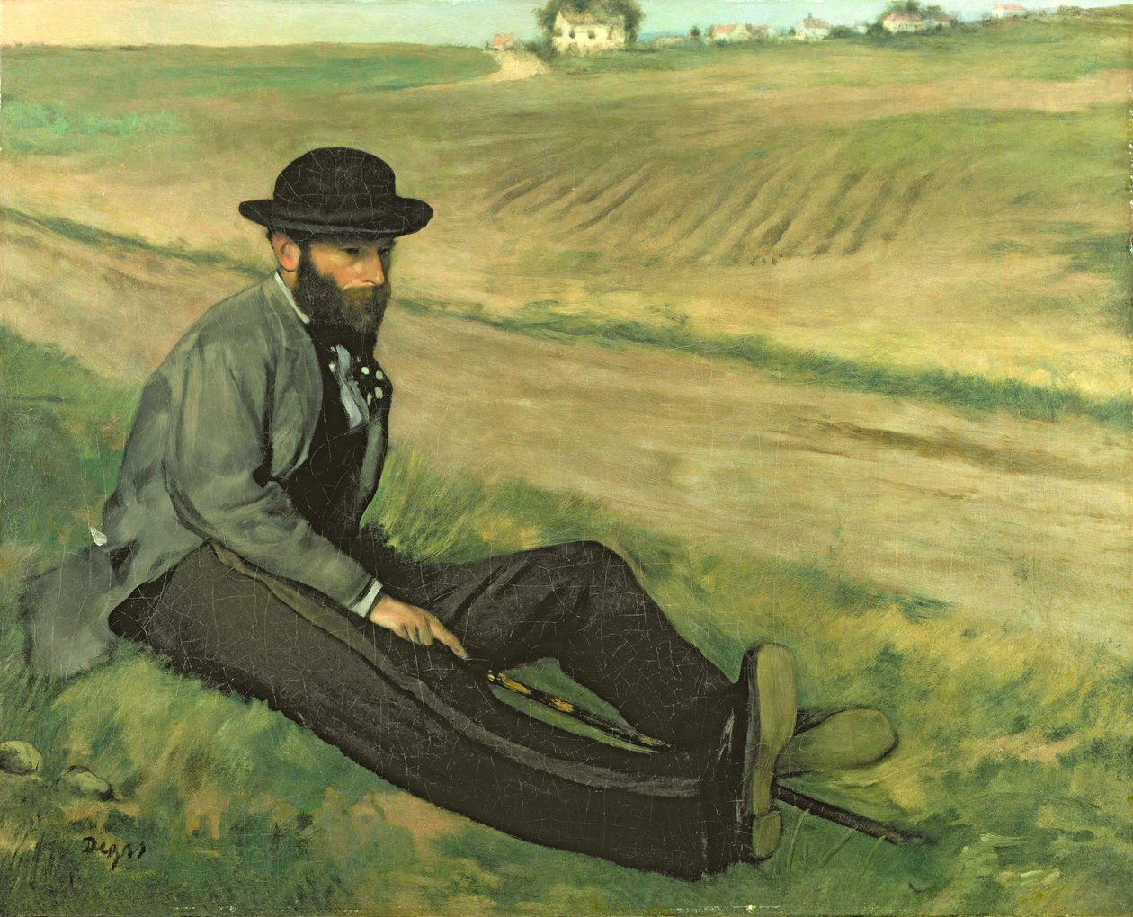 Eugene Manet av Edgar Degas